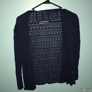 navy blue cardigan